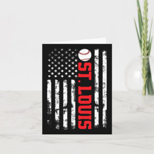 St. Louis Baseball Usa Flag Karte
