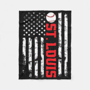 St. Louis Baseball USA-Flagge Fleecedecke