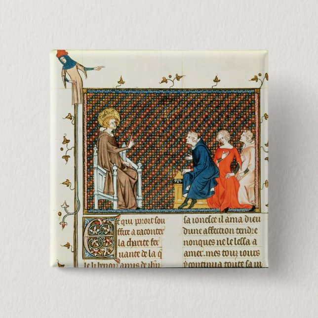 St. Louis, das seine Kinder unterrichtet Button (Vorderseite)