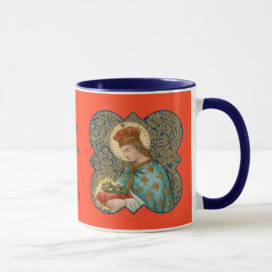 St. Louis der König in einem gestacheltem Vierpass Tasse