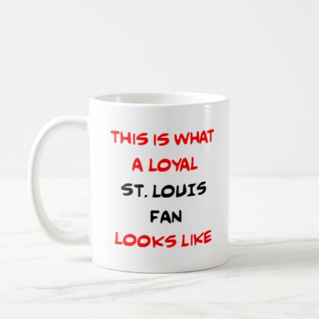 st. louis fan, loyal kaffeetasse (Links)
