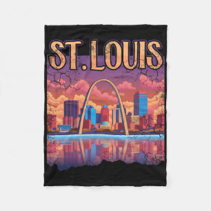 St Louis Gateway Arch Missouri City Skyline Fleecedecke