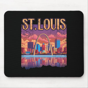 St Louis Gateway Arch Missouri City Skyline Mousepad