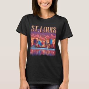 St Louis Gateway Arch Missouri City Skyline T-Shirt