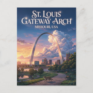 St. Louis Gateway Arch Missouri Postkarte