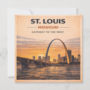 St. Louis Gateway Arch Sonnenuntergang Schreibware