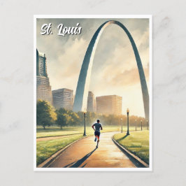 St Louis Gateway Arch Travel Postkarte