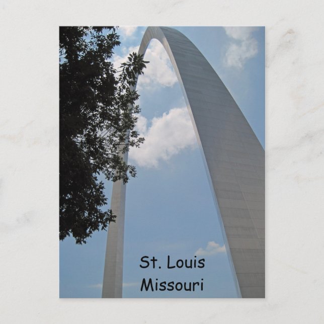 St. Louis-Gateway im Westen Postkarte (Vorderseite)