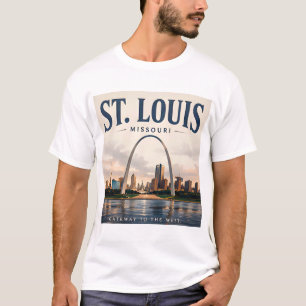 St. Louis Gateway-Silhouette T-Shirt