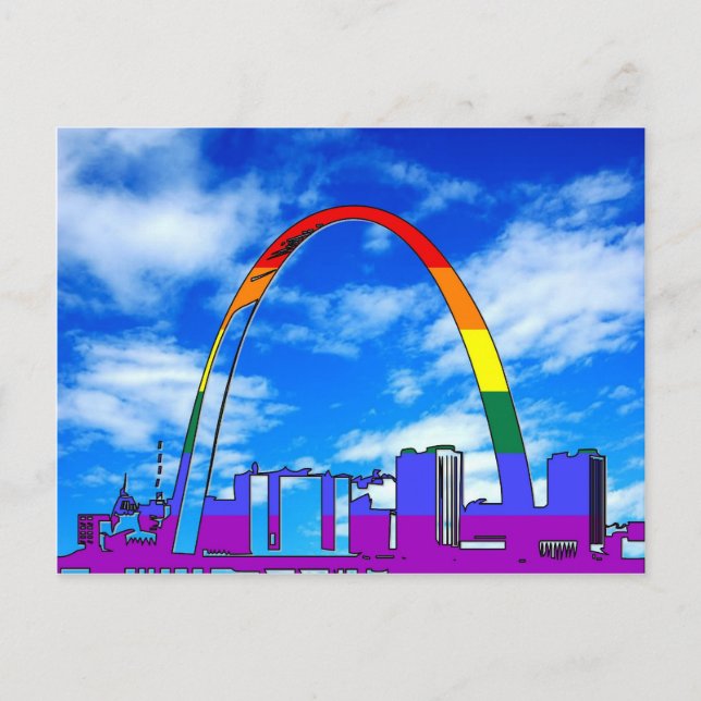 St. Louis GLBT Pride Postkarte (Vorderseite)
