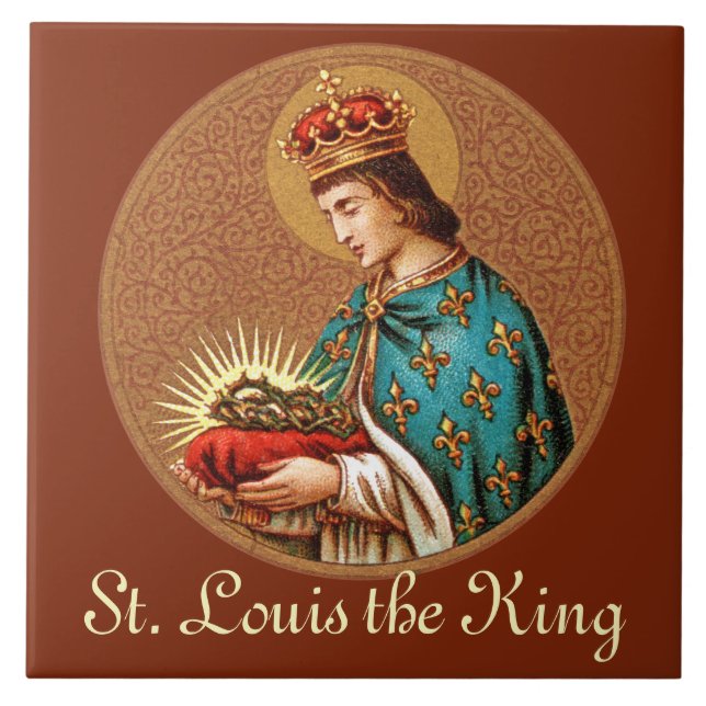 St. Louis IX (Detail; nur "Medallion"; BK 065) Fliese (Vorderseite)