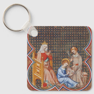 St. Louis IX. von Frankreich Schutzpatron der Köni Schlüsselanhänger