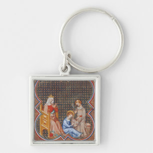 St. Louis IX. von Frankreich Schutzpatron der Köni Schlüsselanhänger