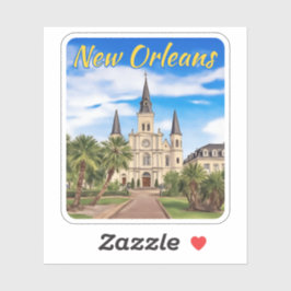 St. Louis Kathedrale New Orleans Aufkleber