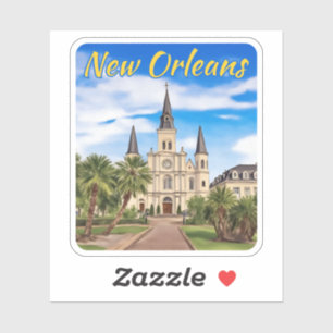 St. Louis Kathedrale New Orleans Aufkleber