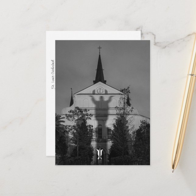 St. Louis Kathedrale New Orleans Louisiana Postkarte (Vorderseite/Rückseite Beispiel)