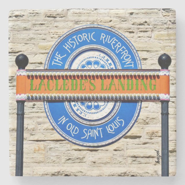 St. Louis, Laclede's Landing, Saint Louis, Unterse Steinuntersetzer (Vorderseite)