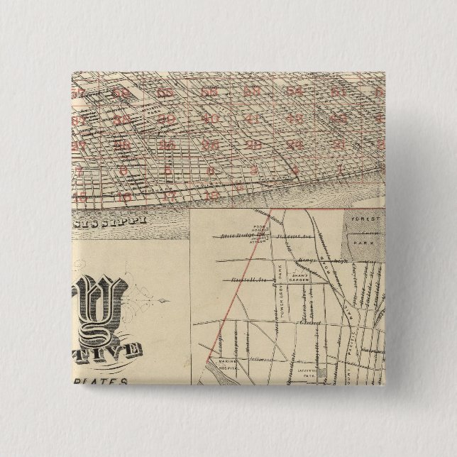 St. Louis, Missouri Button (Vorderseite)