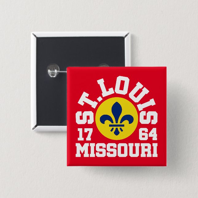 St. Louis, Missouri Button (Vorne & Hinten)