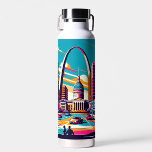 St. Louis, Missouri Der Gateway Arch Personalisi Trinkflasche