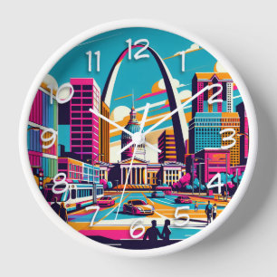 St. Louis, Missouri   Der Gateway-Pfeil Uhr