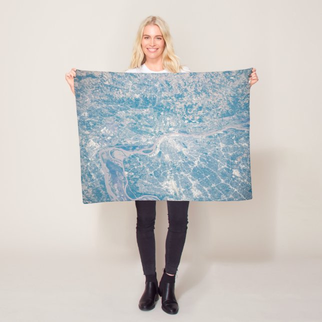 St. Louis, Missouri entlang des Mississippi River. Fleecedecke (Beispiel)