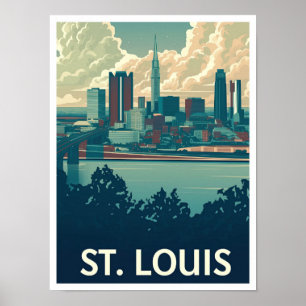 St Louis Missouri Kunst, Dichtung und Musik Poster