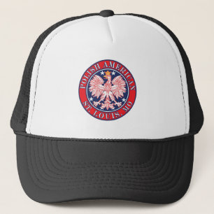 St. Louis Missouri Polnischer Adler Truckerkappe