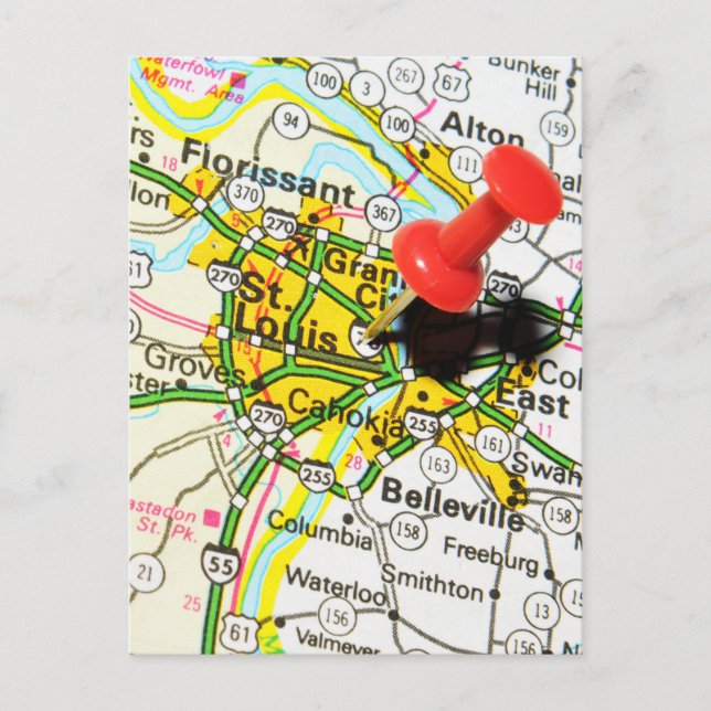 St. Louis, Missouri Postkarte (Vorderseite)