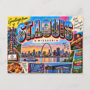 St Louis Missouri Postkarte