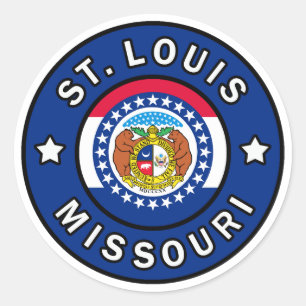 St. Louis Missouri Runder Aufkleber