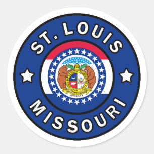 St. Louis Missouri Runder Aufkleber