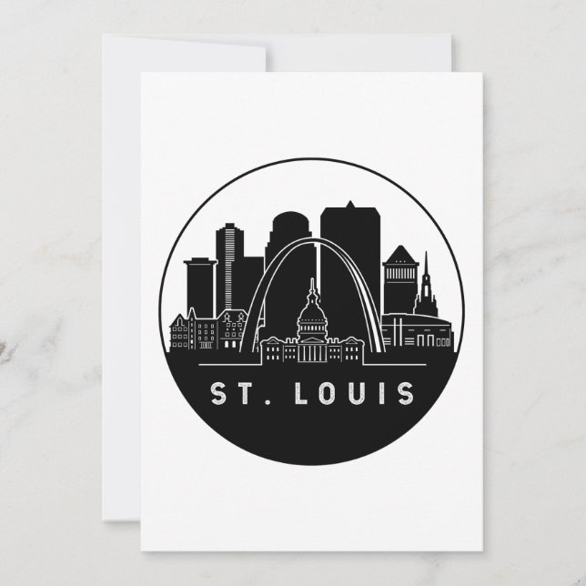 St. Louis Missouri Skyline Einladung (Vorderseite)