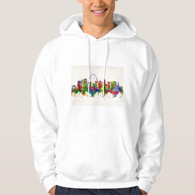 St. Louis Missouri Skyline Hoodie (Vorderseite)