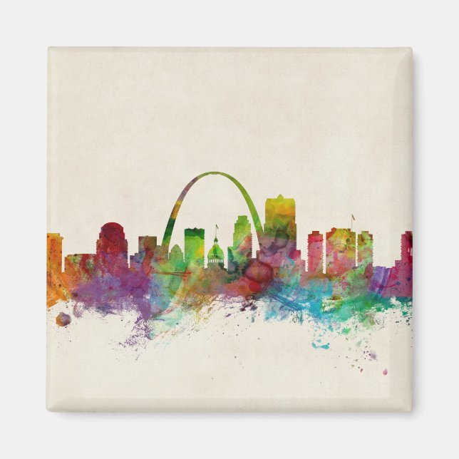St Louis Missouri Skyline Magnet (Vorne)