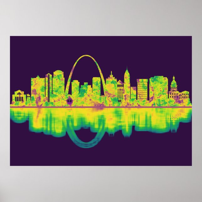 St. Louis Missouri Skyline Poster (Vorne)