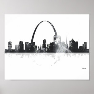 ST LOUIS, MISSOURI SKYLINE POSTER