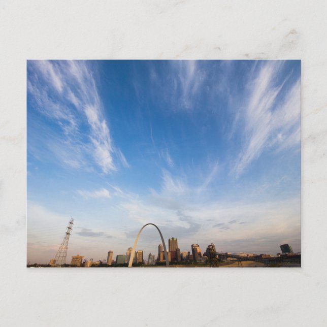 St. Louis, Missouri Skyline Postkarte (Vorderseite)