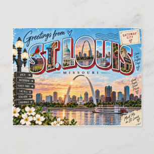 St Louis Missouri, St Louis Postkarte