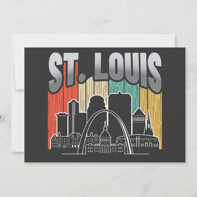 St. Louis Missouri Vintag Einladung (Vorderseite)