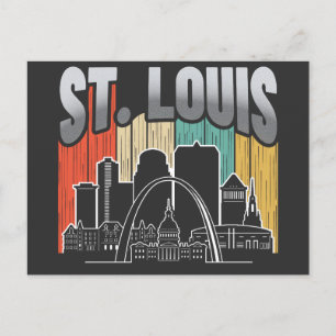 St. Louis Missouri Vintage Postkarte