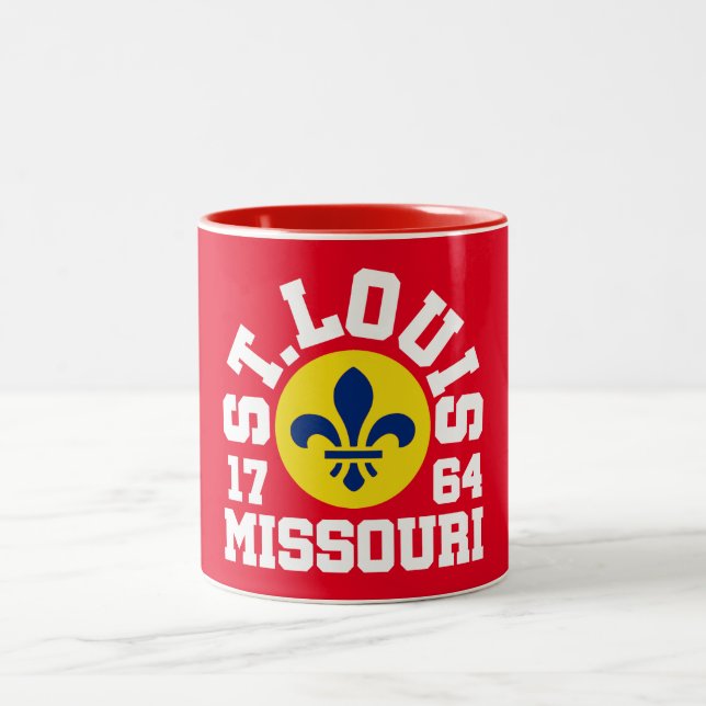 St. Louis, Missouri Zweifarbige Tasse (Mittel)
