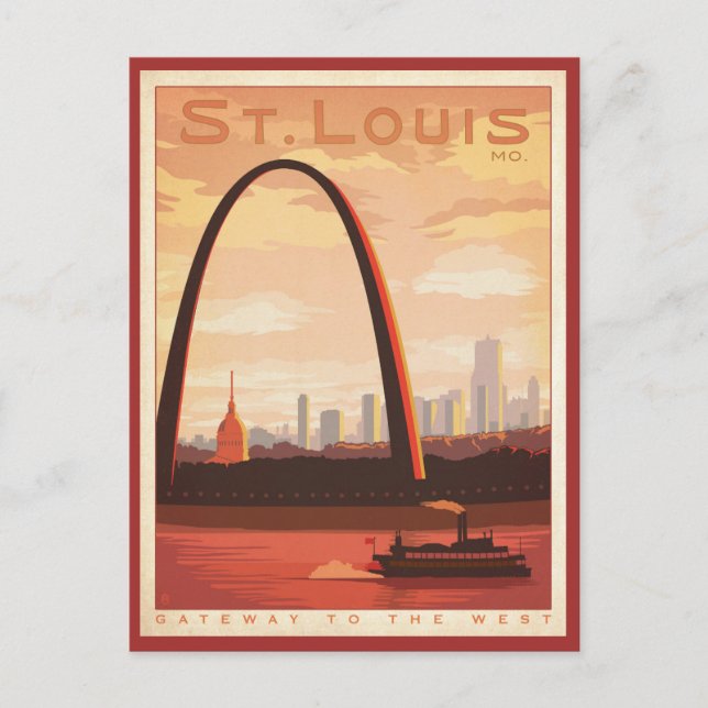 St. Louis, MO Postkarte (Vorderseite)