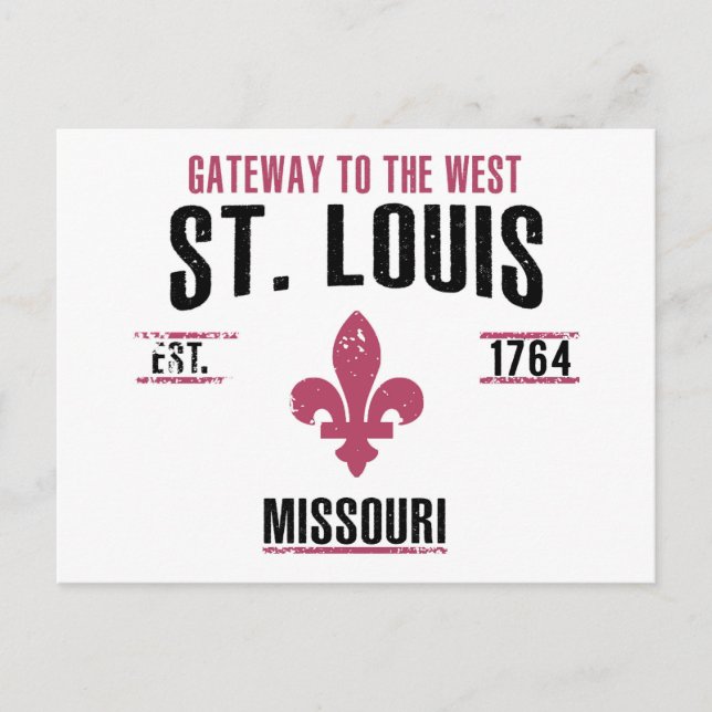 St. Louis Postkarte (Vorderseite)