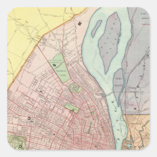 St. Louis Quadratischer Aufkleber