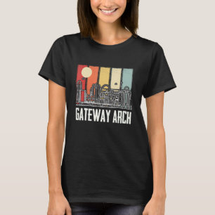 St Louis Retro Gateway Arch Nationalpark Missouri T-Shirt
