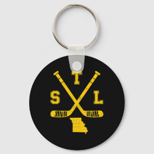 St. Louis Retro Hockey Sticks Staat Outile S Schlüsselanhänger