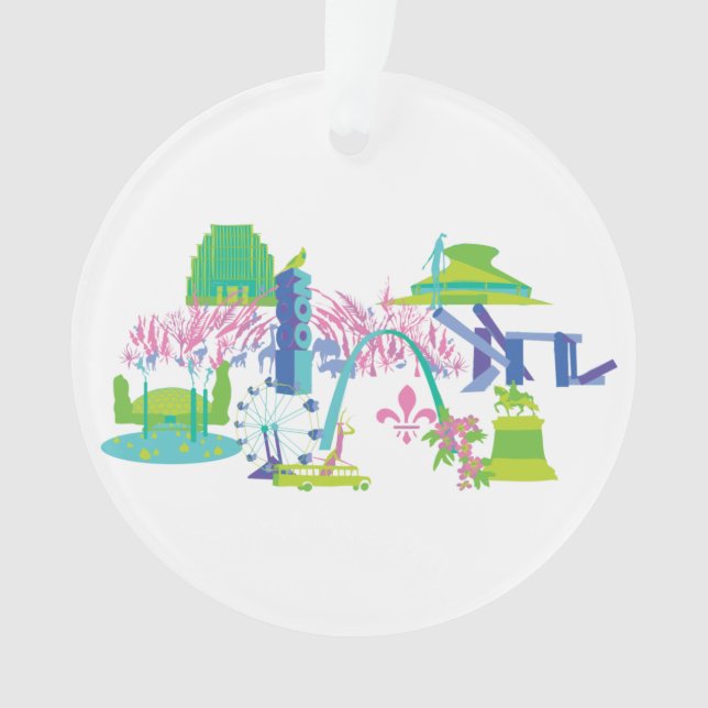 St. Louis-Sehenswürdigkeit-Acryl-Circle-Ornament Ornament (Vorderseite)
