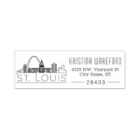 St. Louis | Selbstfarbige Briefmarke der benutzerd