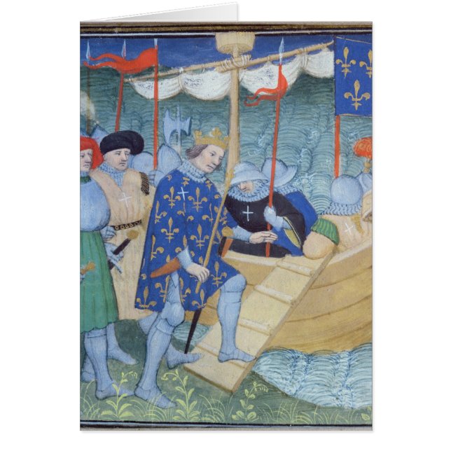 St Louis s'embarquant pour les croisades (Devant)